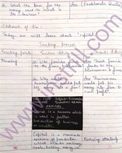 Capital B.ed mega lesson plan in Economics free PDF - INSTRILL