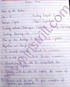 Inflation Lesson Plan Economics Lesson Plan Free Pdf