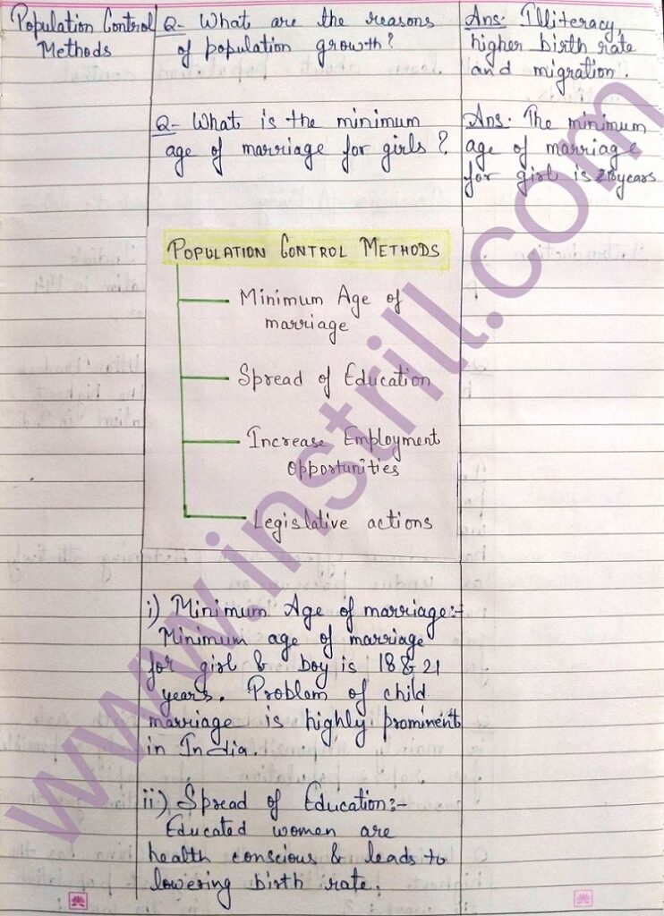 Economics and Social Science lesson plan on Population Control for B.ED, DELED, BTC, BSTC, M.ED, D.ED Economics and Social Science lesson plan on Population Control for B.ED, DELED, BTC, BSTC, M.ED, D.ED (Image 5) - instrill.com