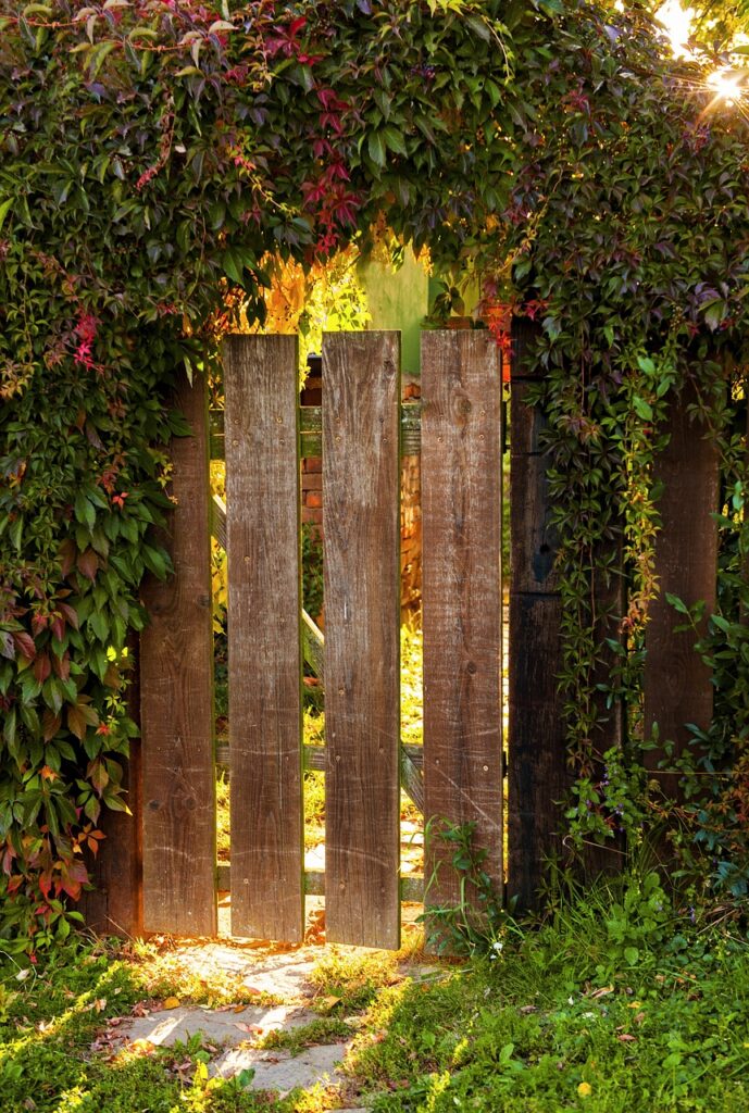 climber leaves fence