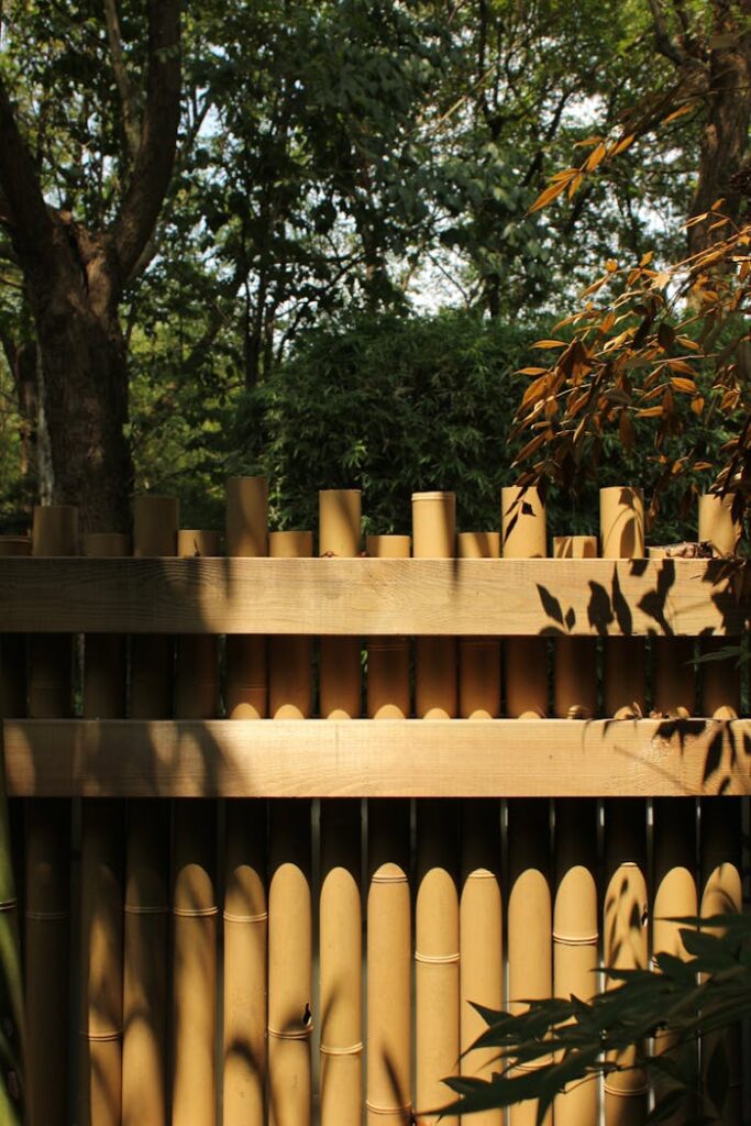 bamboo fence for garden